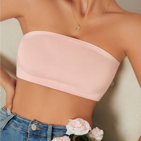 Solid Bandeau Bra - Picture 3 of 7